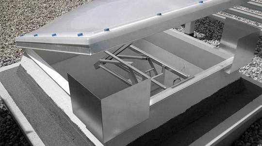 Ways to smoke extraction in stairwells